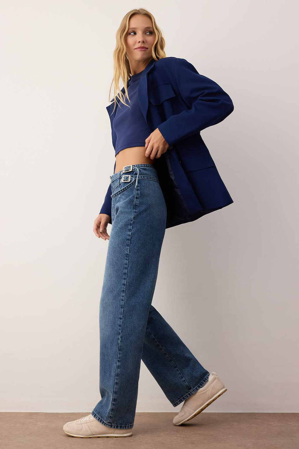 Mavi Kemer Detayl? Normal Bel Wide Leg Jeans TWOAW26JE00137