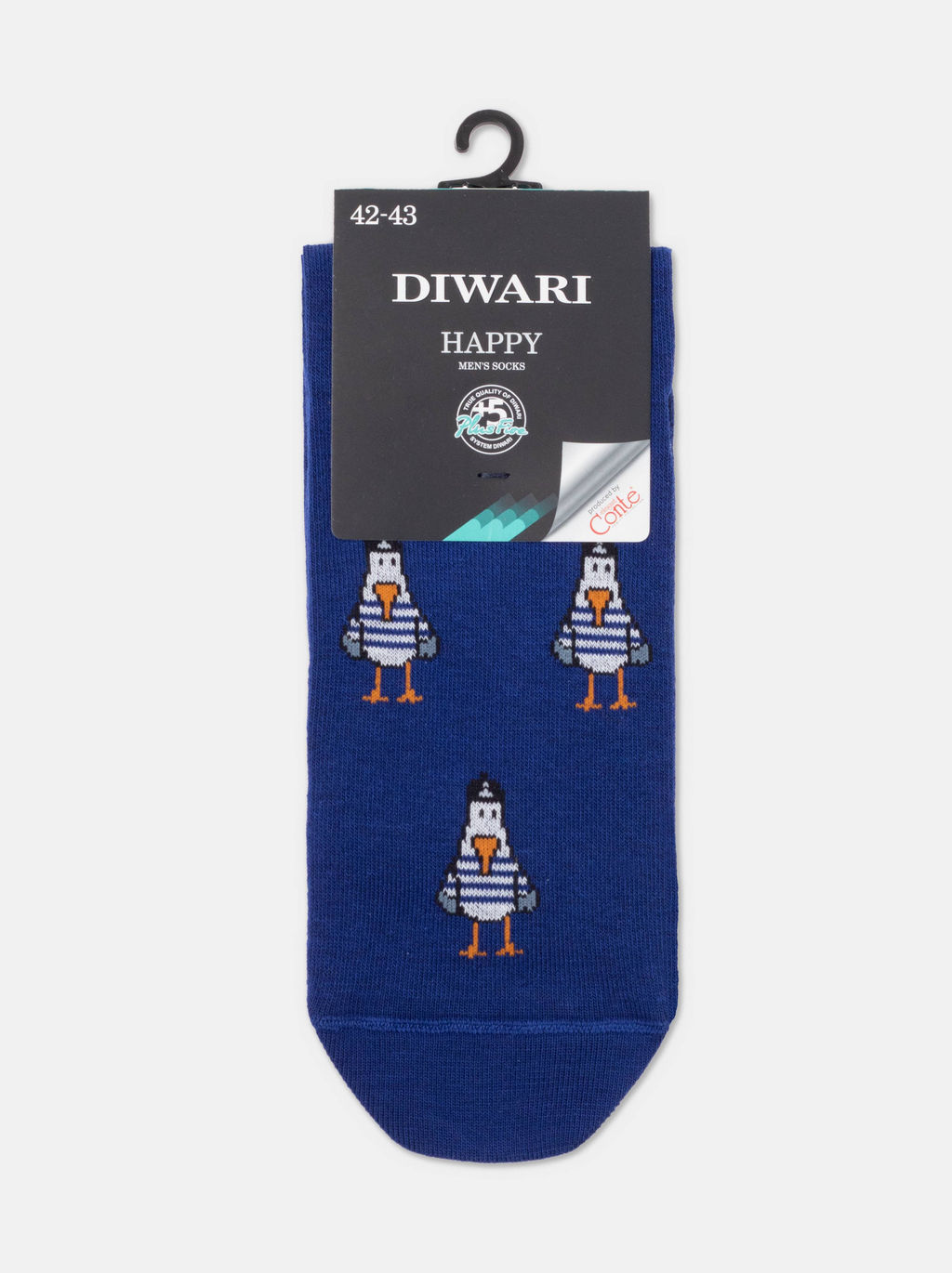 Цена за 2 пары. Носки мужские DIWARI HAPPY Хлопковые носки с рисунками - Conte elegant фото 4