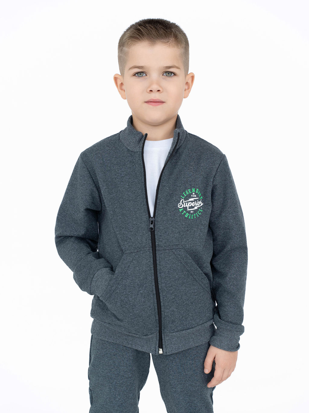 Костюм детский темносерый