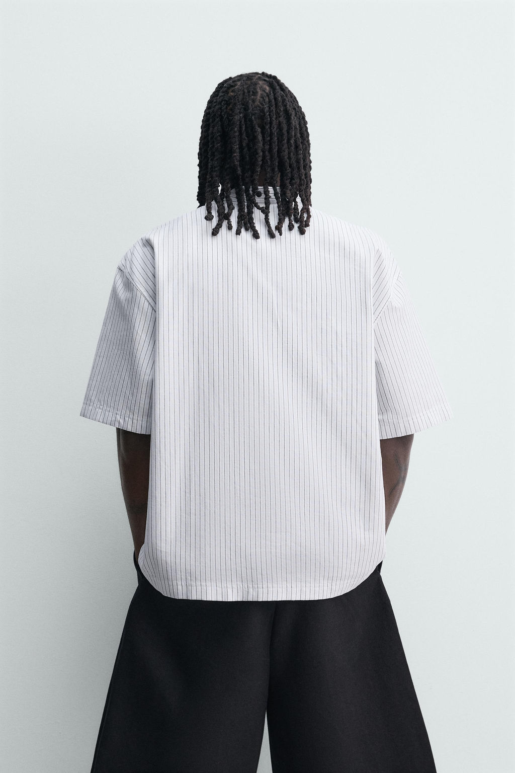 Поло CAMISA POLO BOXY FIT в полоску