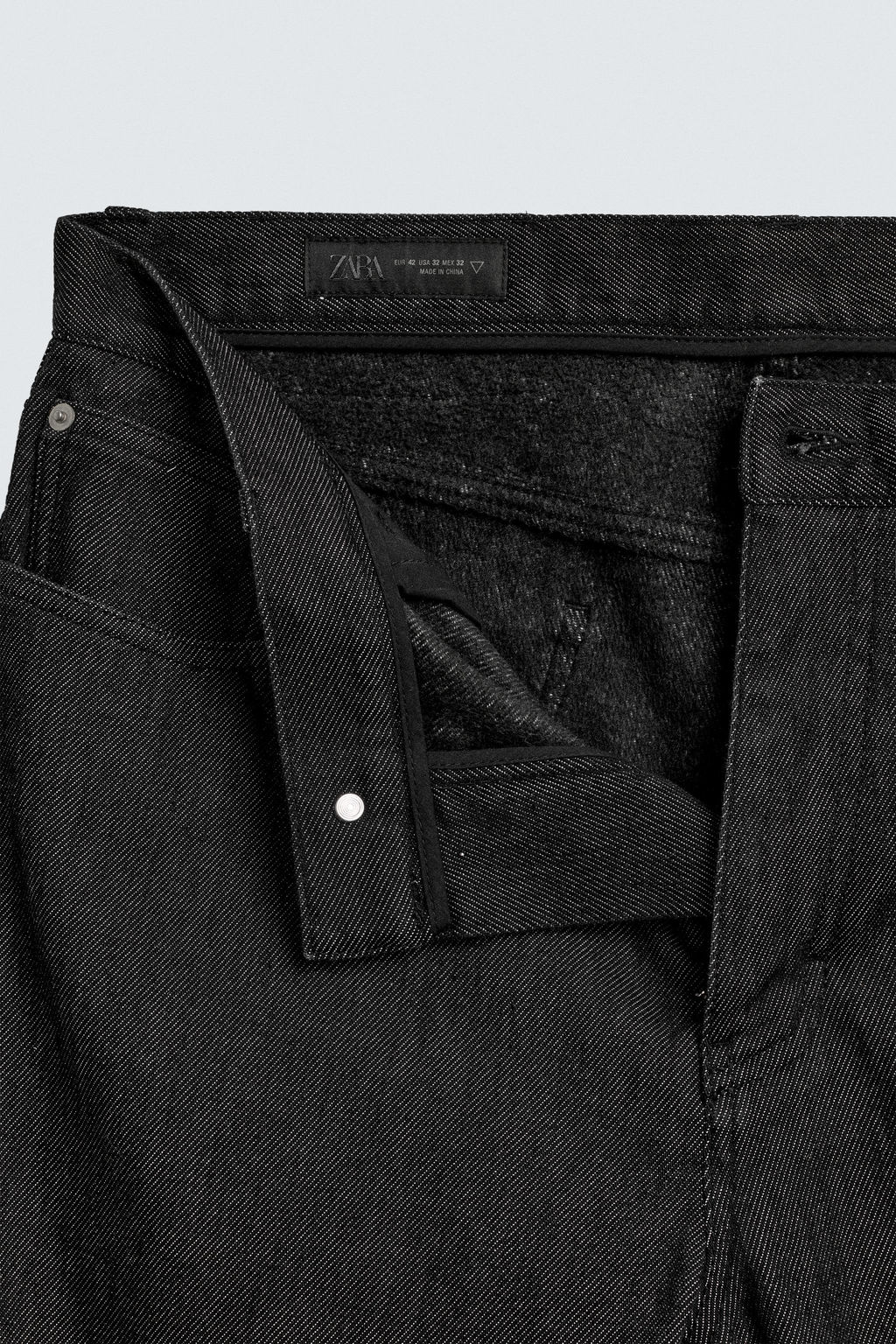 JEANS STRAIGHT FIT T?RMICO / Negro - Zara фото 11