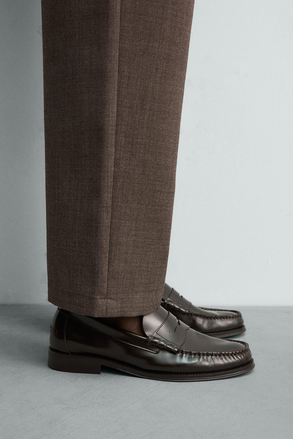 MOCASIN PIEL ANTIFAZ / Chocolate - Zara фото 2