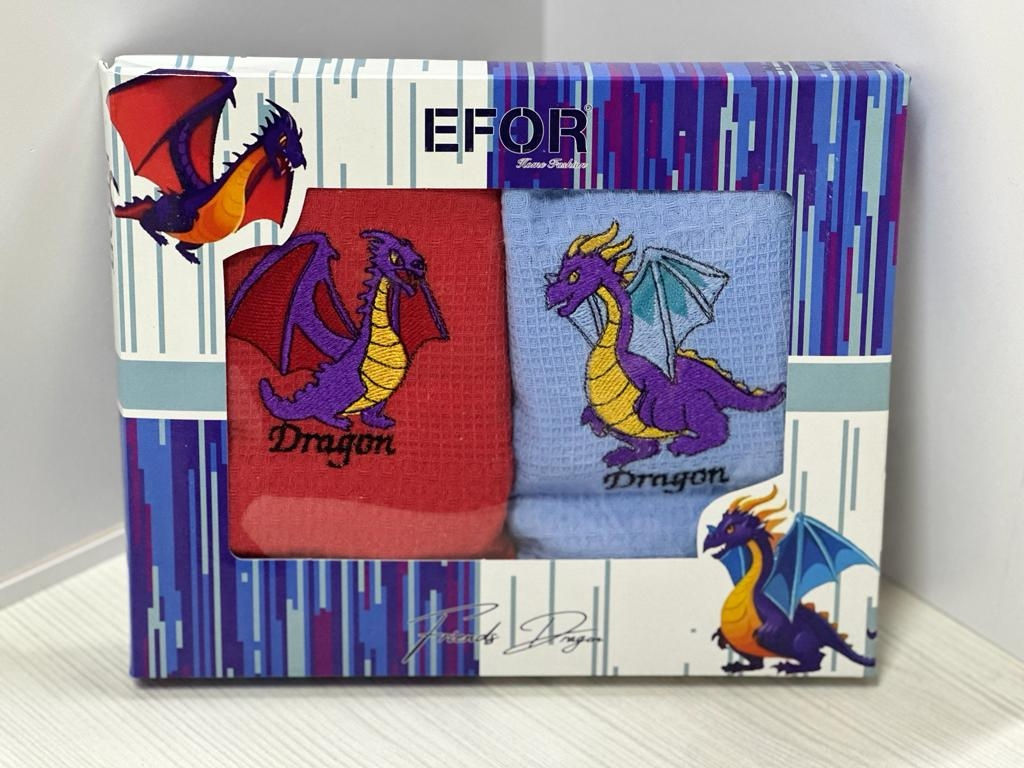 Набор кухонных салфеток EFOR LUX FRENDS DRAGON шт