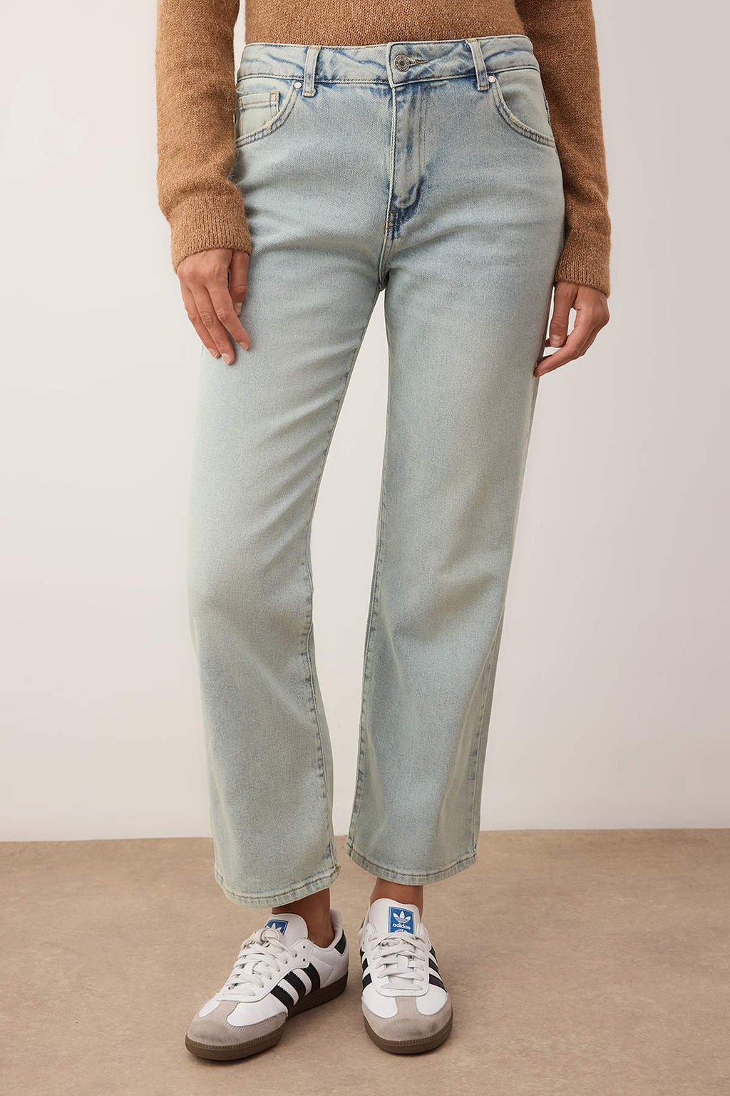 Ac?k Mavi Normal Bel Comfort Bootcut Straight Jeans TWOAW26JE00143 - Trendyolmilla фото 3