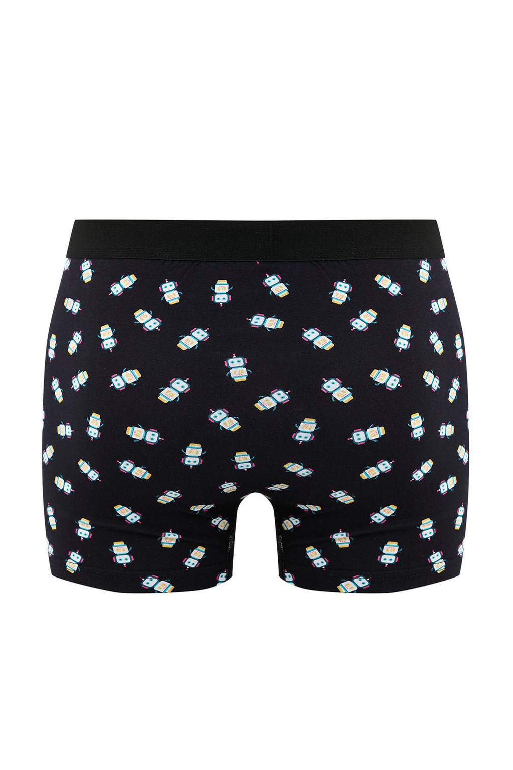 Cok Renkli 3lu Paket Desenli/Duz Pamuklu Boxer TMNAW25BX00009 - Trendyolmilla фото 16