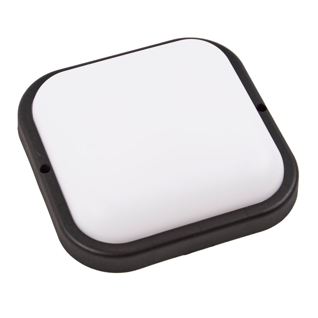 ULW-Q229 18W/4000K IP65 BLACK Светильник светодиодный влагозащищенный. Квадрат. Белый свет (4000K). 155?155?37мм. Корпус черный. ТМ Volpe