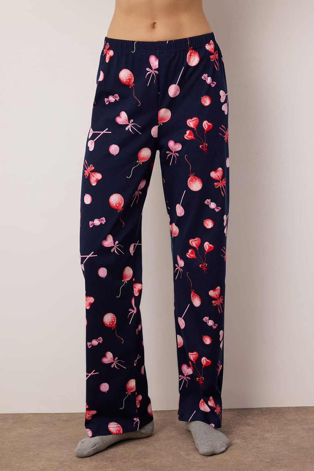 Ekru %100 Pamuklu Kalpli Orme Pijama Tak?m? THMAW25PT00141 - Trendyolmilla фото 9