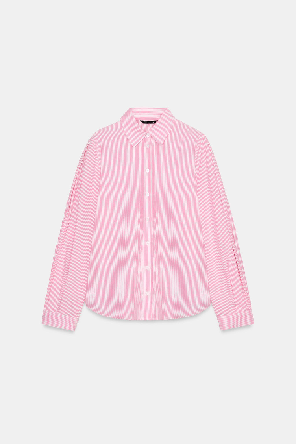 CAMISA ALGOD?N RAYAS / Rosa / Blanco - Zara фото 6