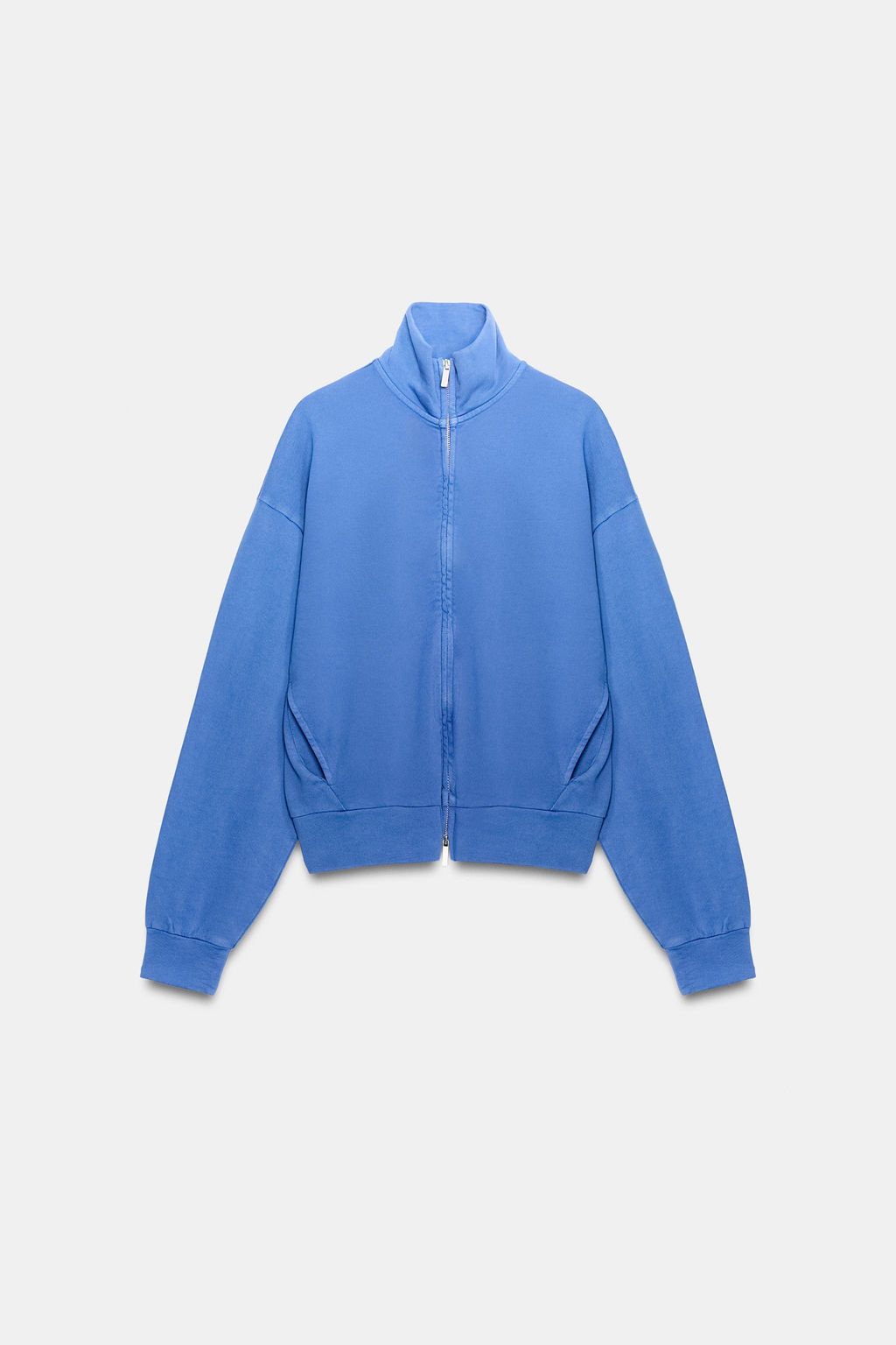 CHAQUETA ALGOD?N CREMALLERA / Azul?n - Zara фото 4