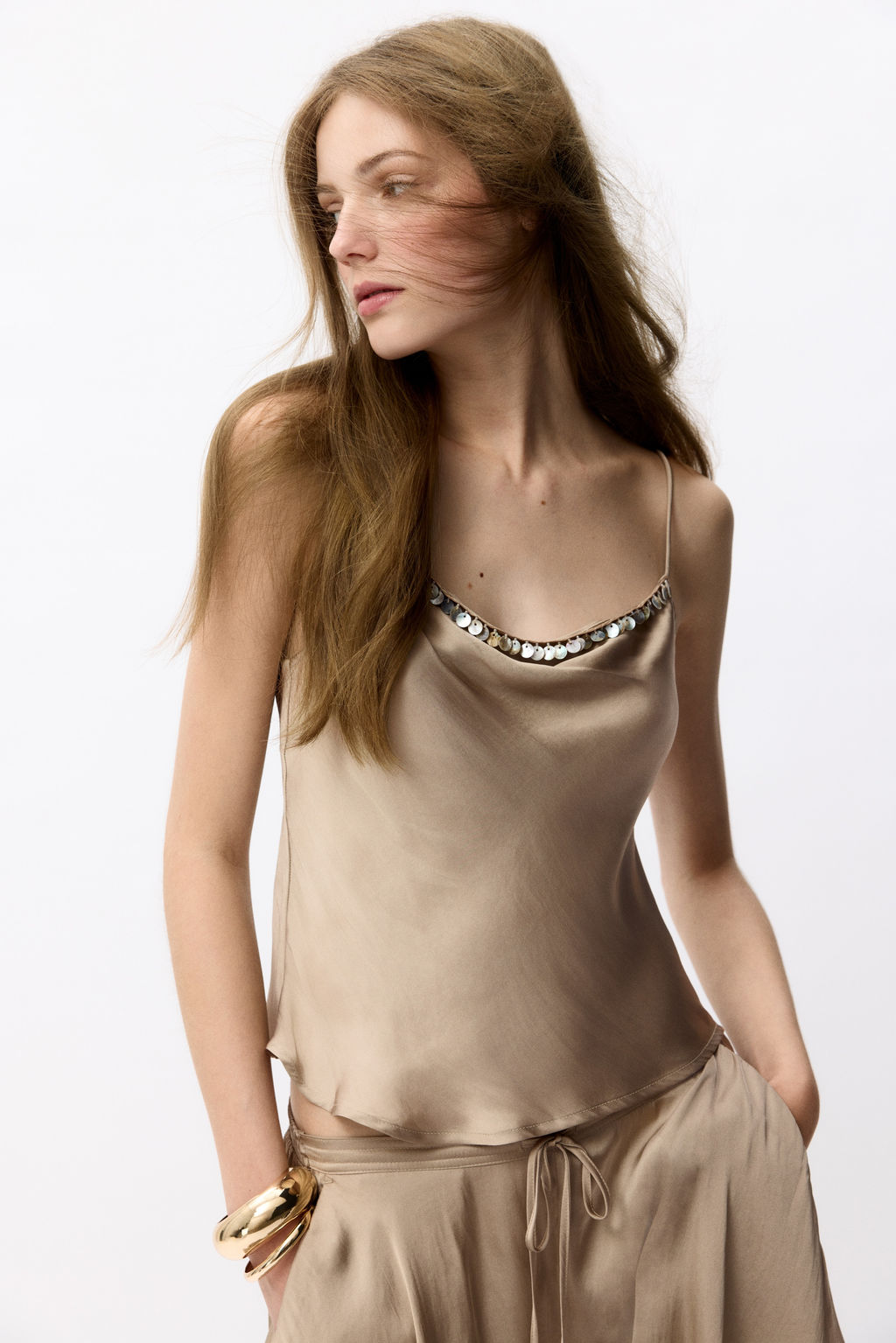 Top de tirantes con detalles decorativos - H&m фото 2