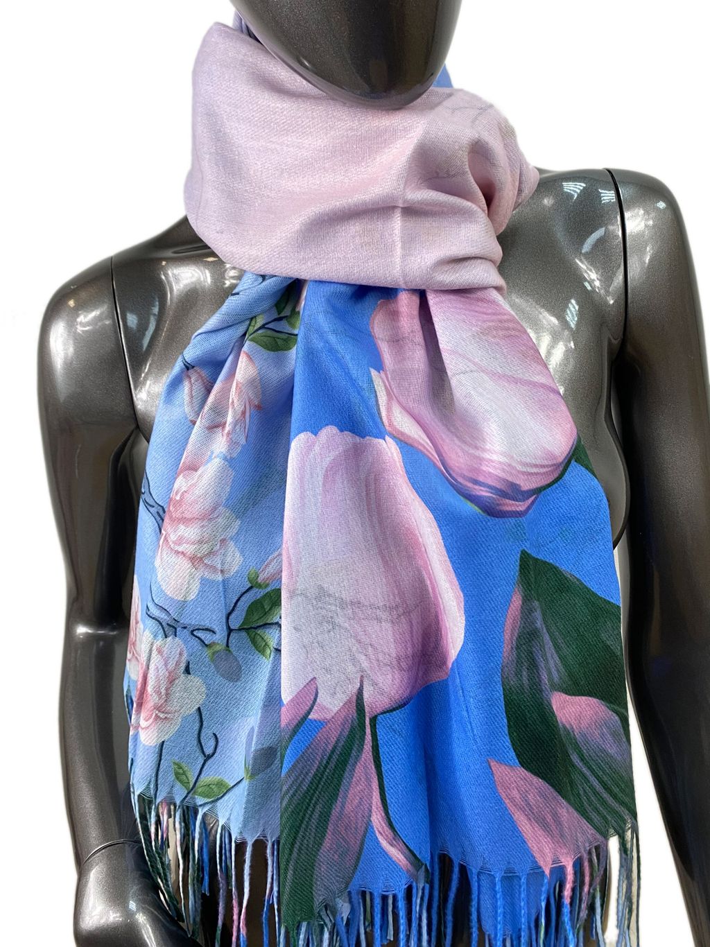 Мягкий палантин из кашемира, мультицвет - Greta фото 11