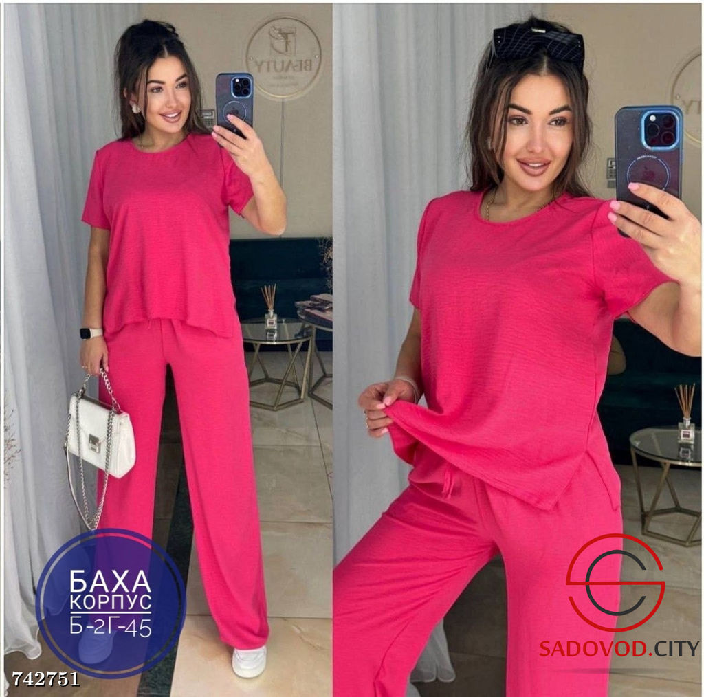 Летний брючный костюм двойка - Bruno фото 7