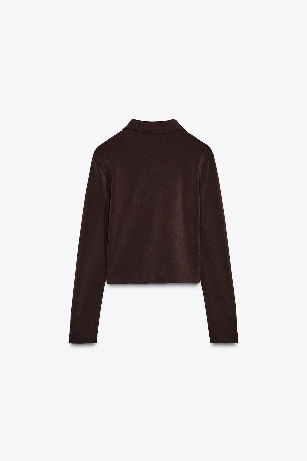 CREPE ZIP-UP JACKET - Zara фото 8