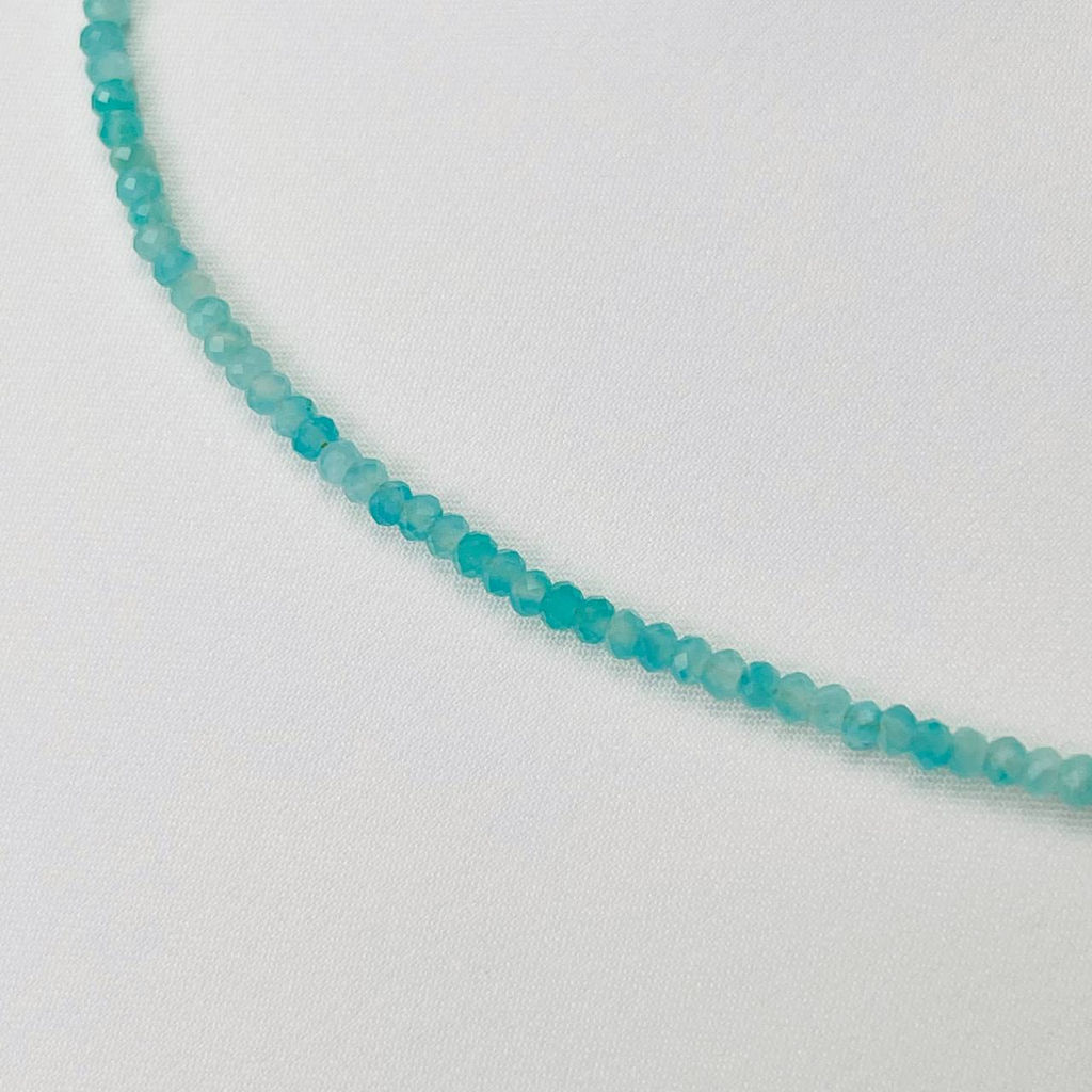 Колье из Амазонита и Лунного камня