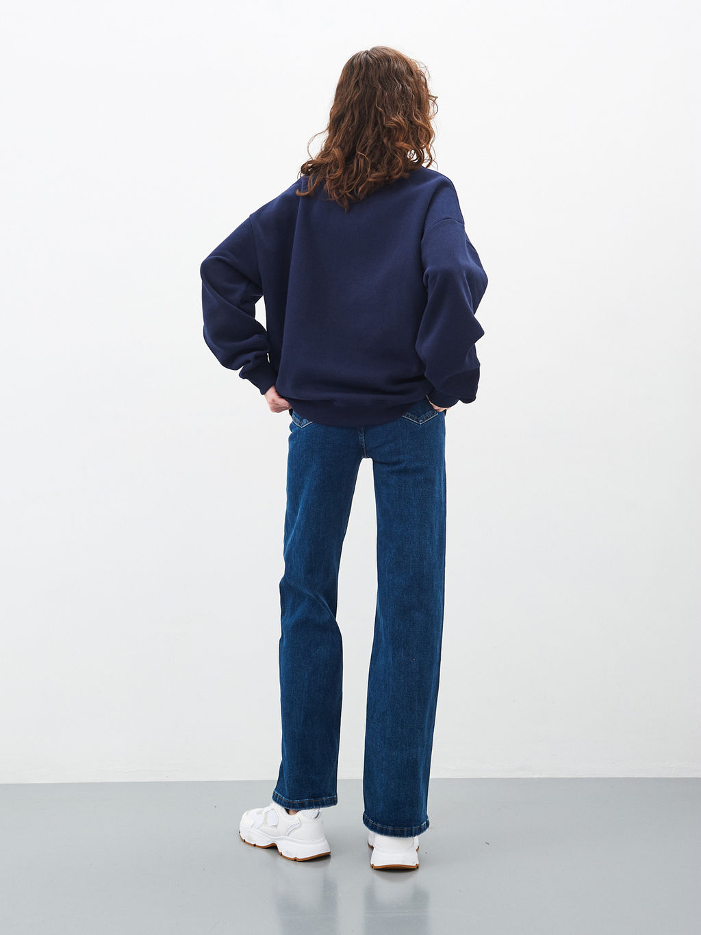 Женские джинсы широкие с высокой посадкой - Mossmore фото 56