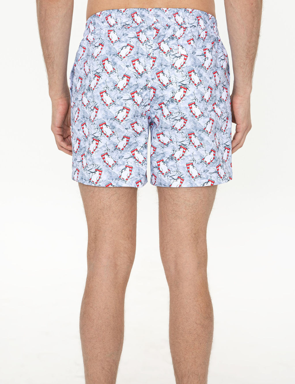 Светло-серые шорты для плавания - Cacharel фото 4