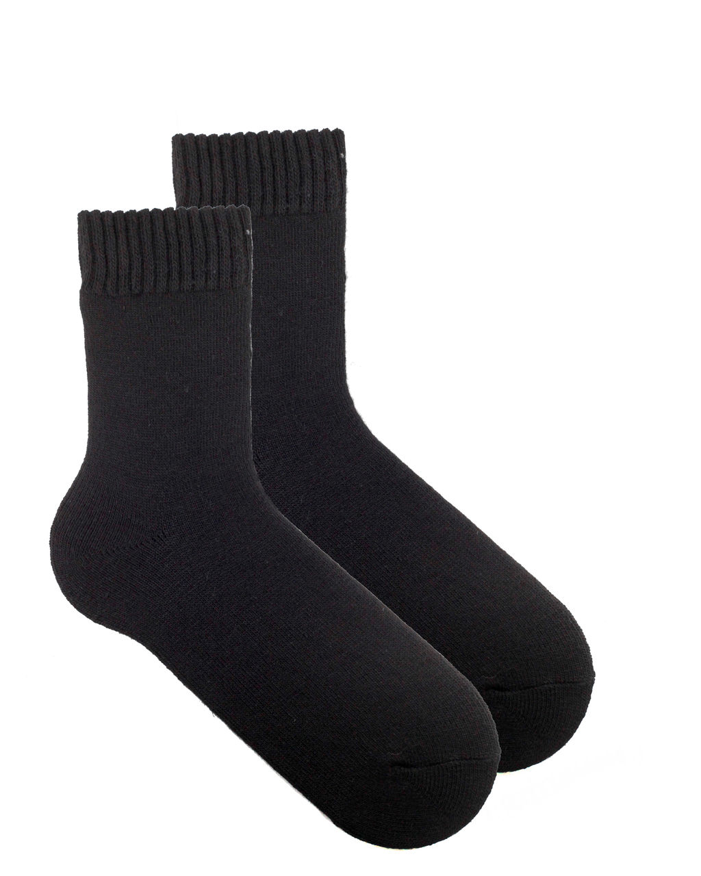 Носки р.35-40 Шерстяные Пух Черные - Krumpy фото 2