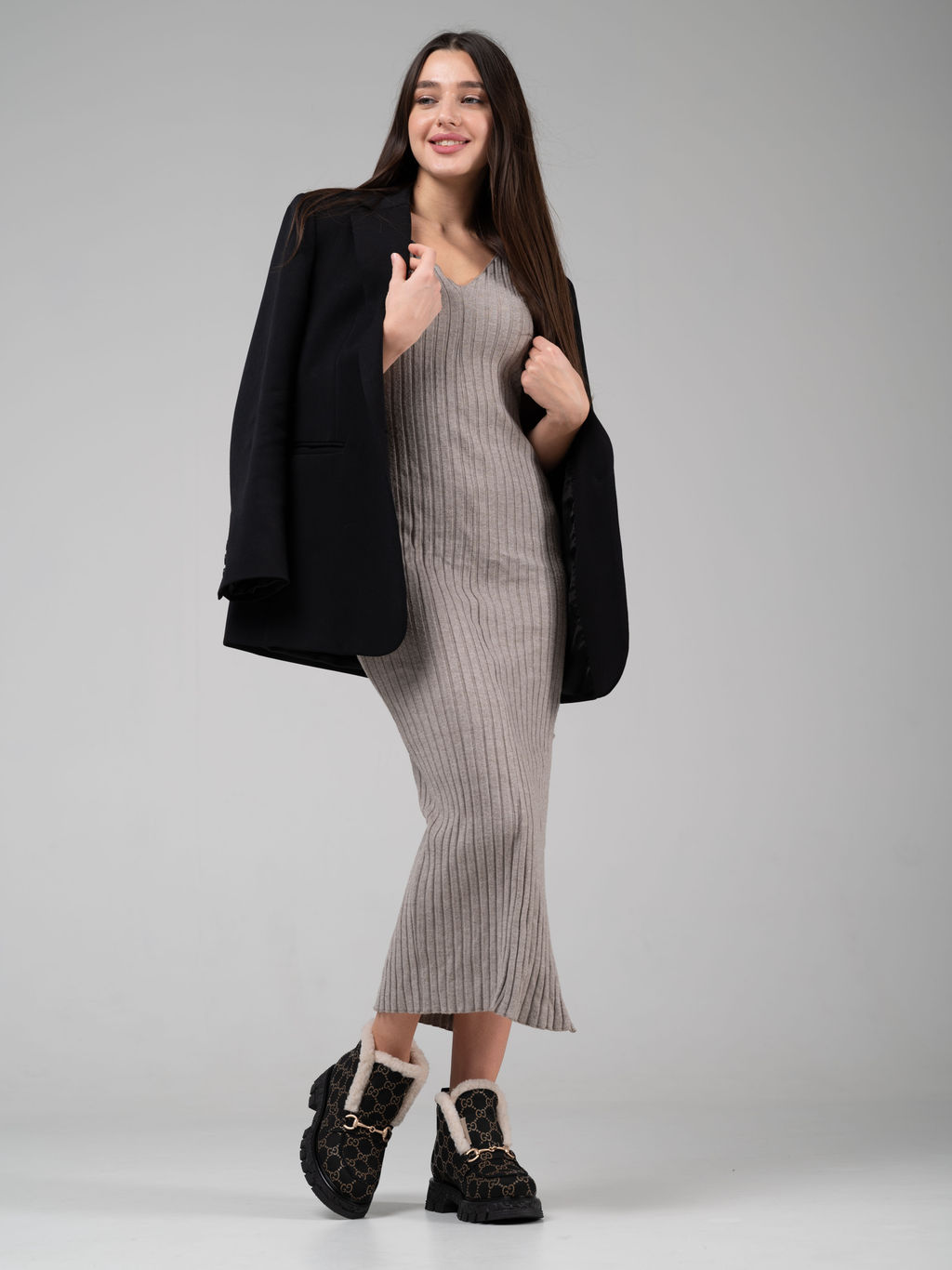 Ботинки EDART 307. PODYUM141 bl. черный гуччи/шерсть - Ed'art фото 11