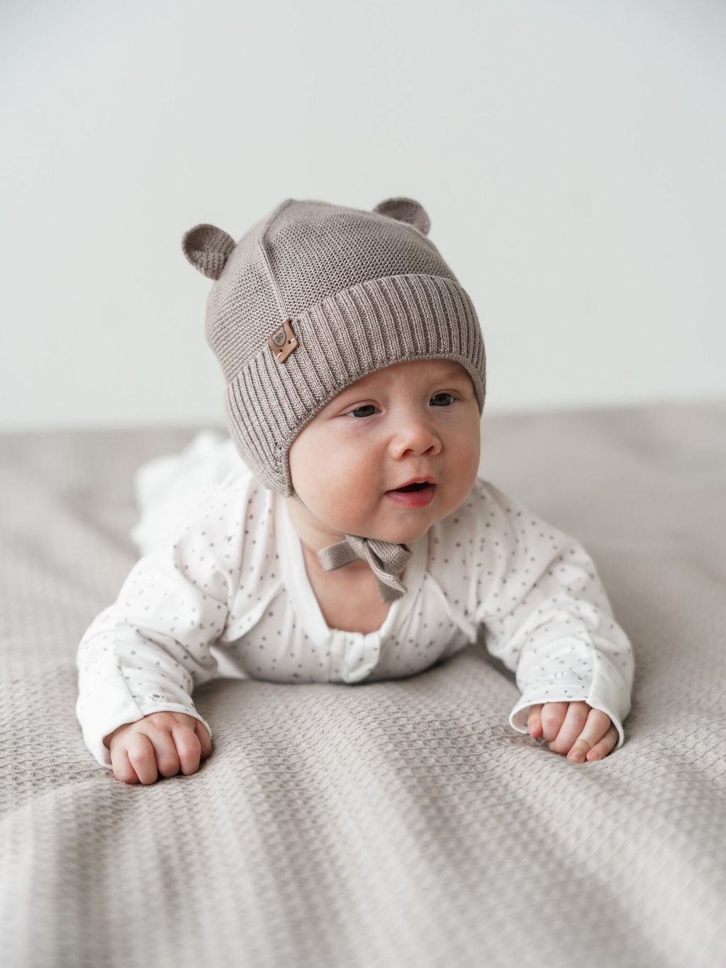 Шапка хлопковая на подкладе Кокос 0+