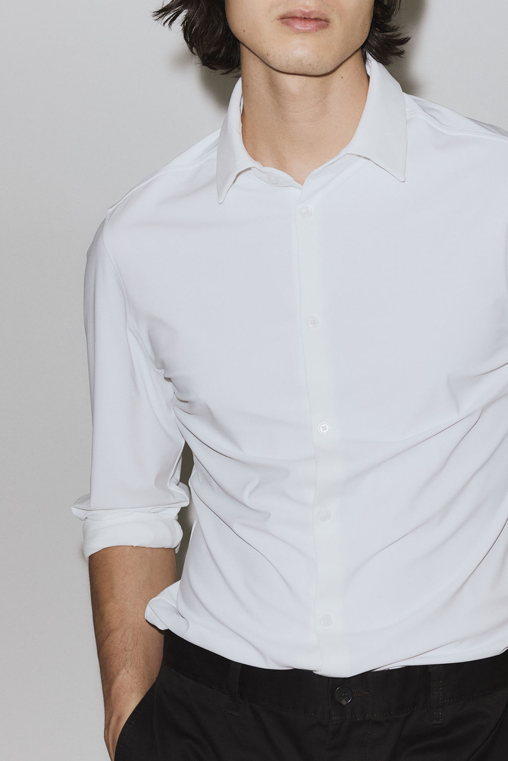 Camisa Cooling Four-way stretch Slim Fit - H&m фото 3