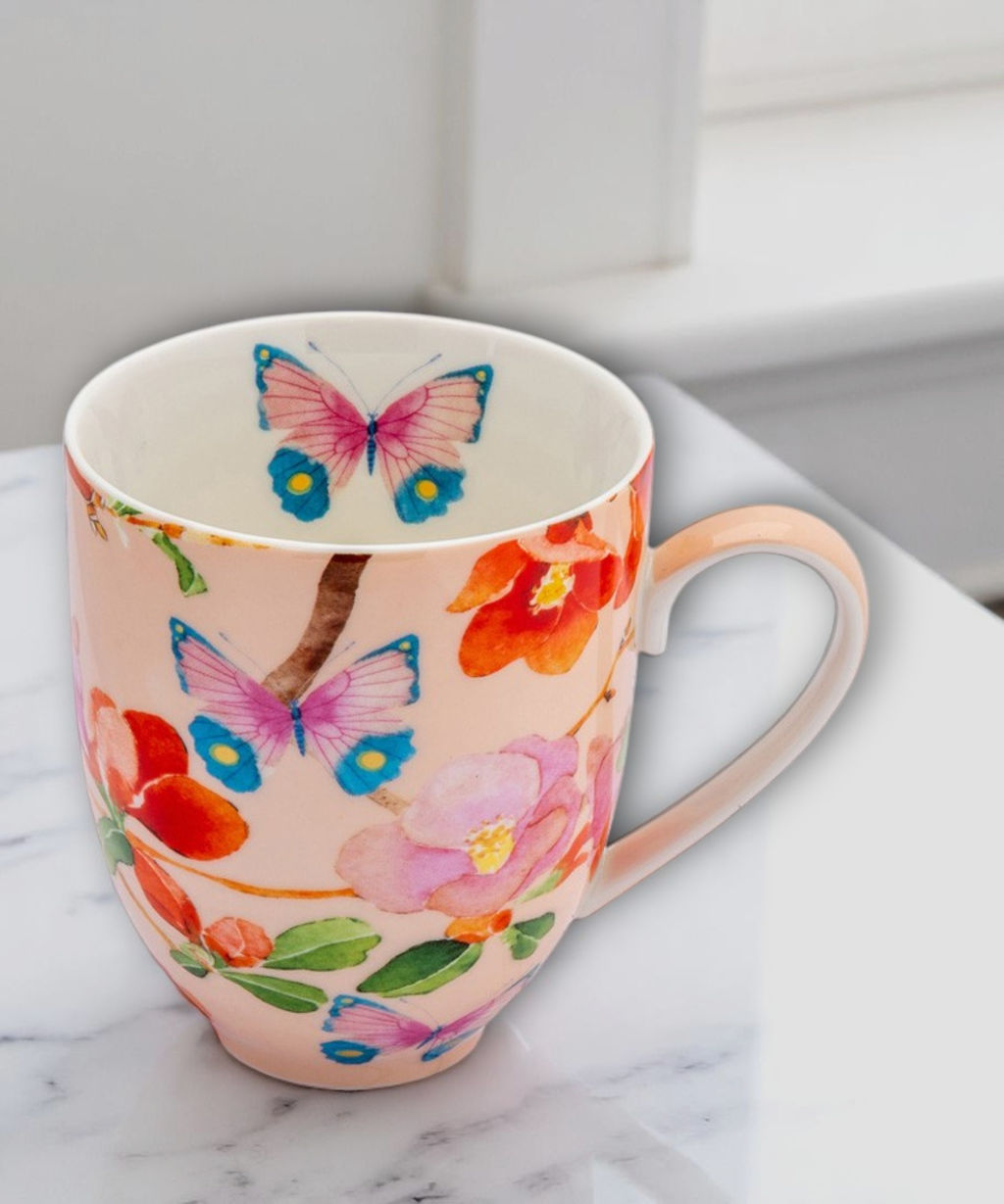 Кружка с подставкой Камелии на розовом, 0,4 л - Maxwell & Williams фото 9