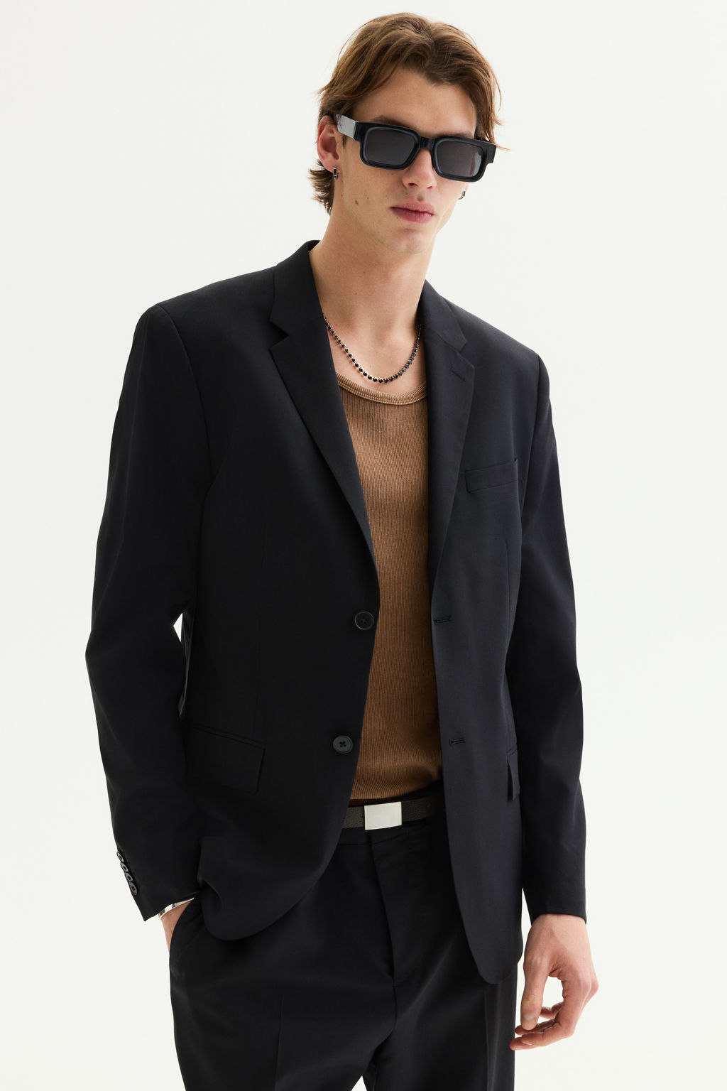 Americana en mezcla de lana Slim Fit - H&m фото 12