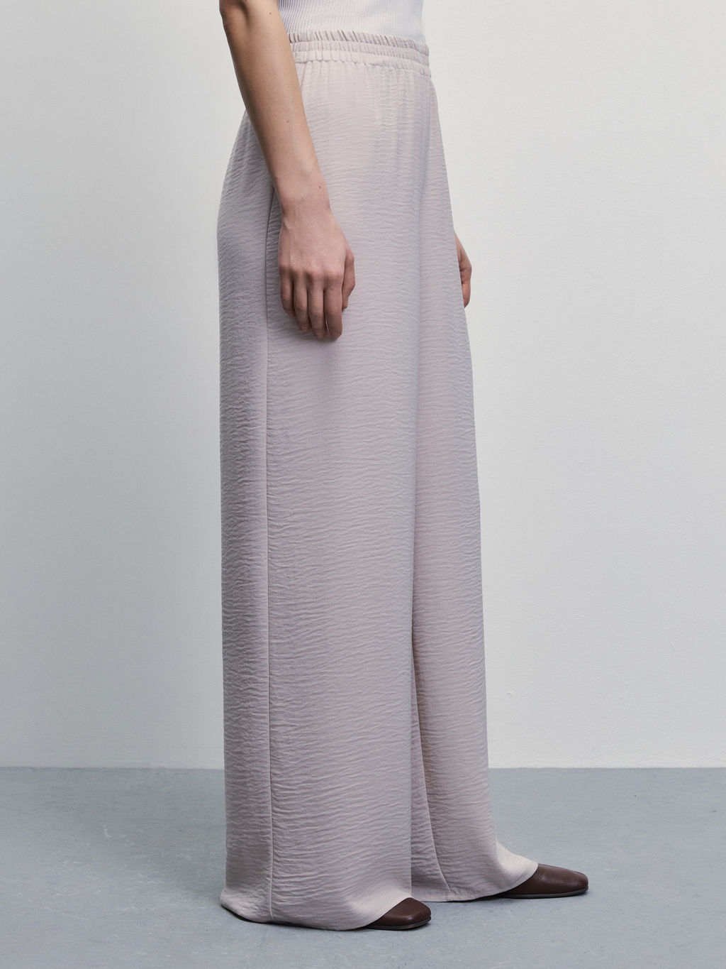 Брюки-палаццо с эластичным поясом / Zarina  фото 3