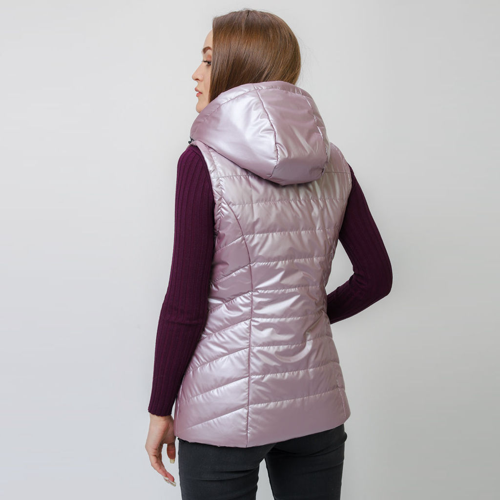 RODOS Жилет женский демисезон М-249 Светло-розовый  фото 5