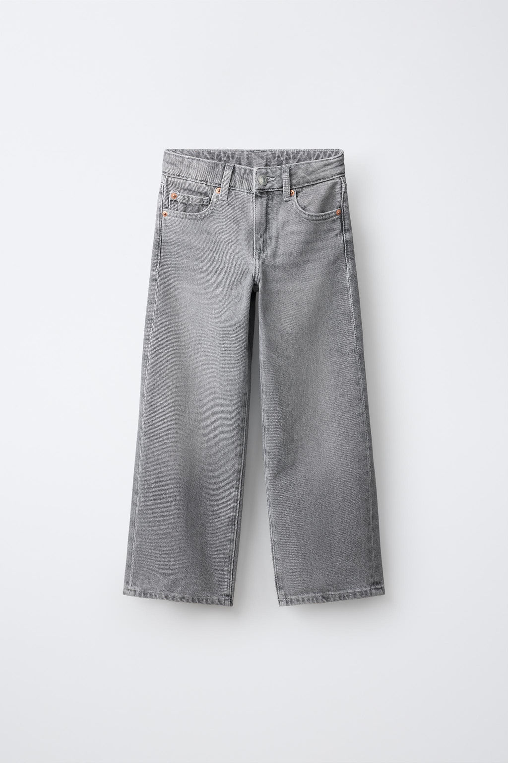 JEANS WIDE LEG / Gris - Zara фото 2