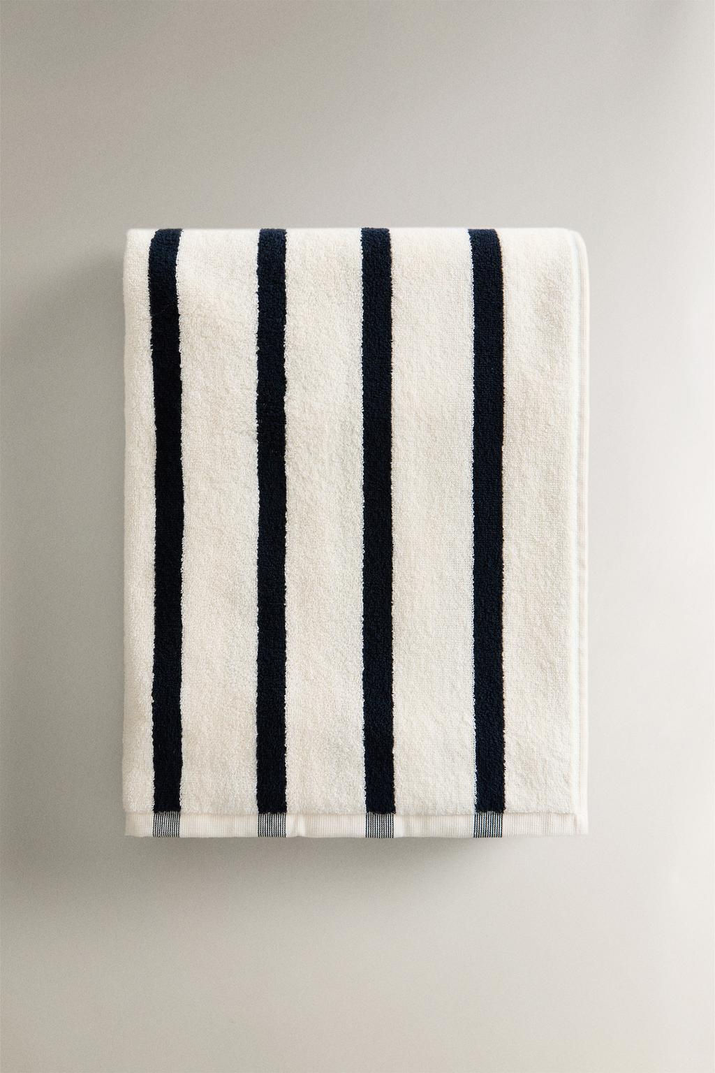 STRIPED COTTON BEACH TOWEL - Zara фото 3