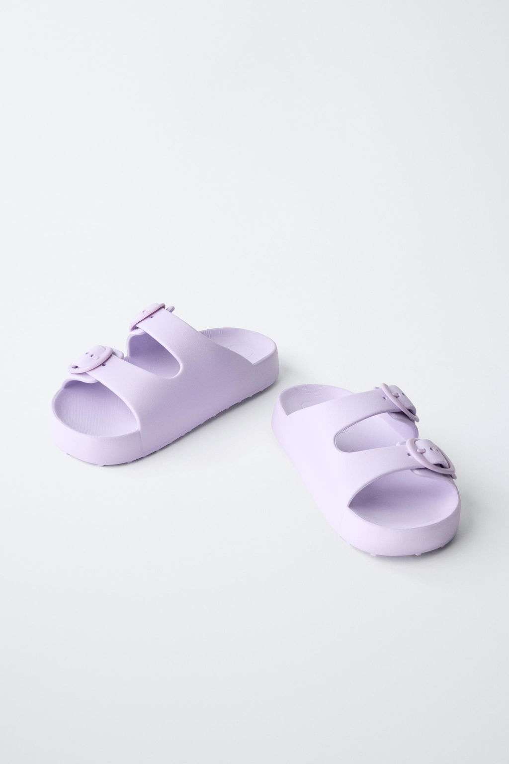 SANDALIA HEBILLAS ENGOMADA / Lila - Zara фото 3