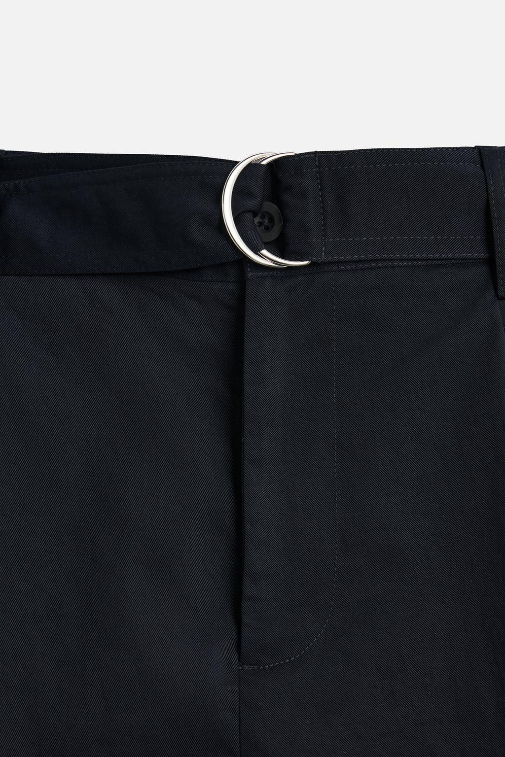 PLEATED BERMUDA SHORTS WITH BELT - Zara фото 9