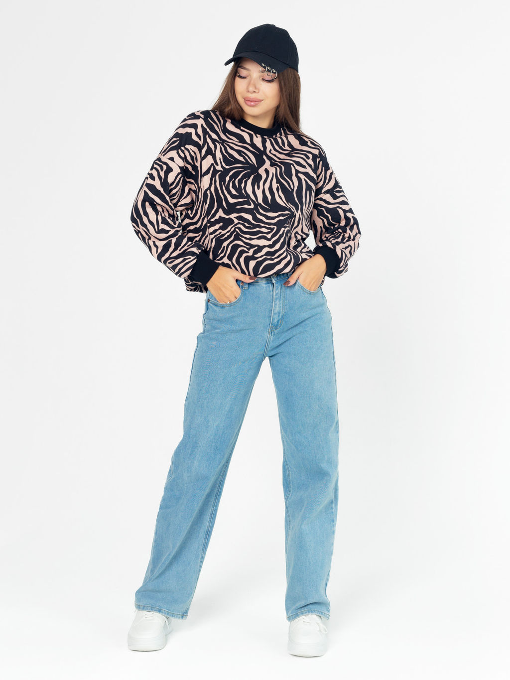 Толстовка женская футер 3-х нитка петля "РИАНА" БЕЖЕВЫЙ