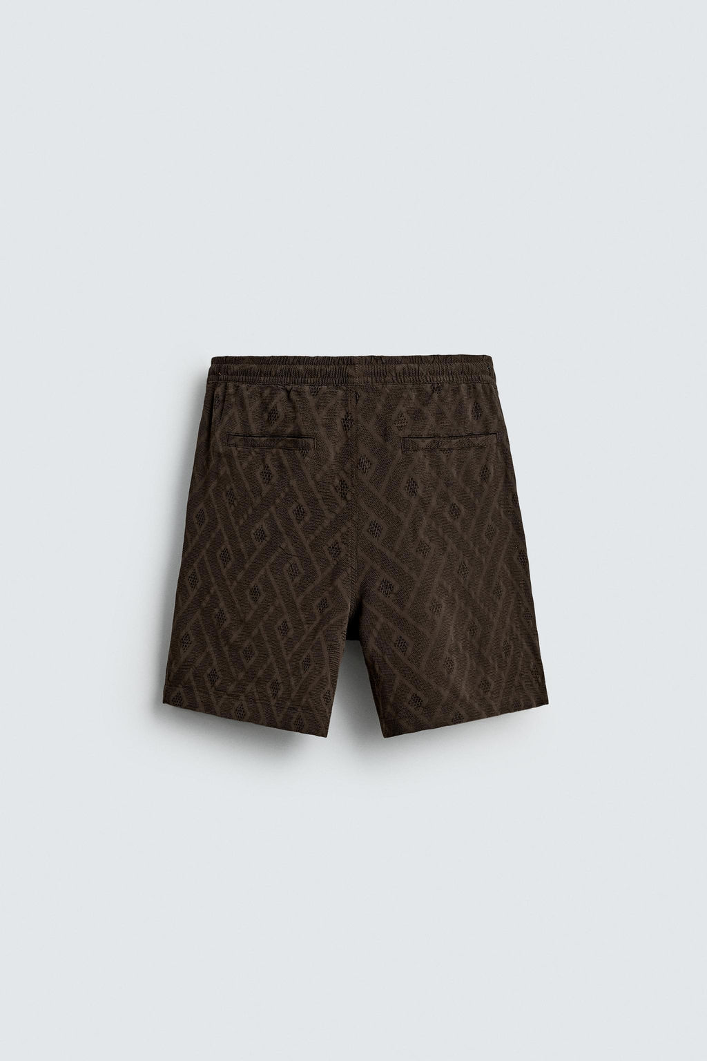 BERMUDA JACQUARD GEOM?TRICO / Marr?n - Zara фото 7