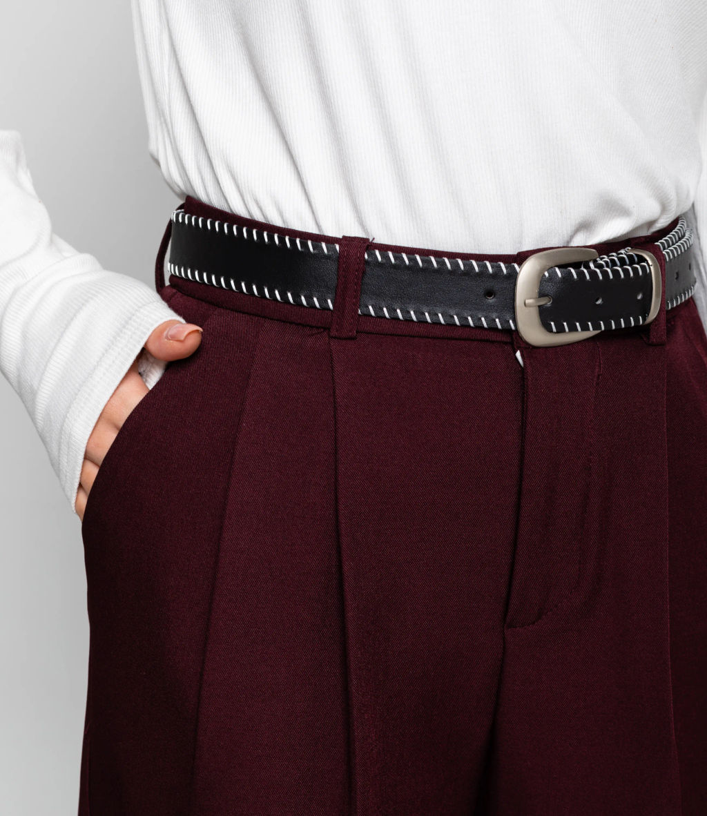 Брюки #КТ25993, тёмно-бордовый