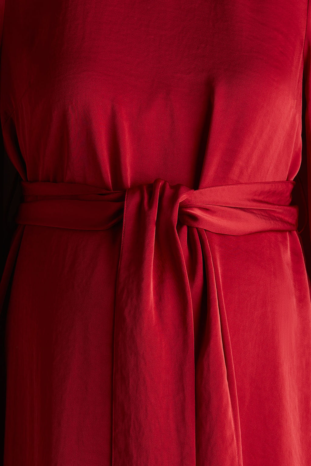 MAMA Vestido de saten con cinturon de anudar - H&m фото 6