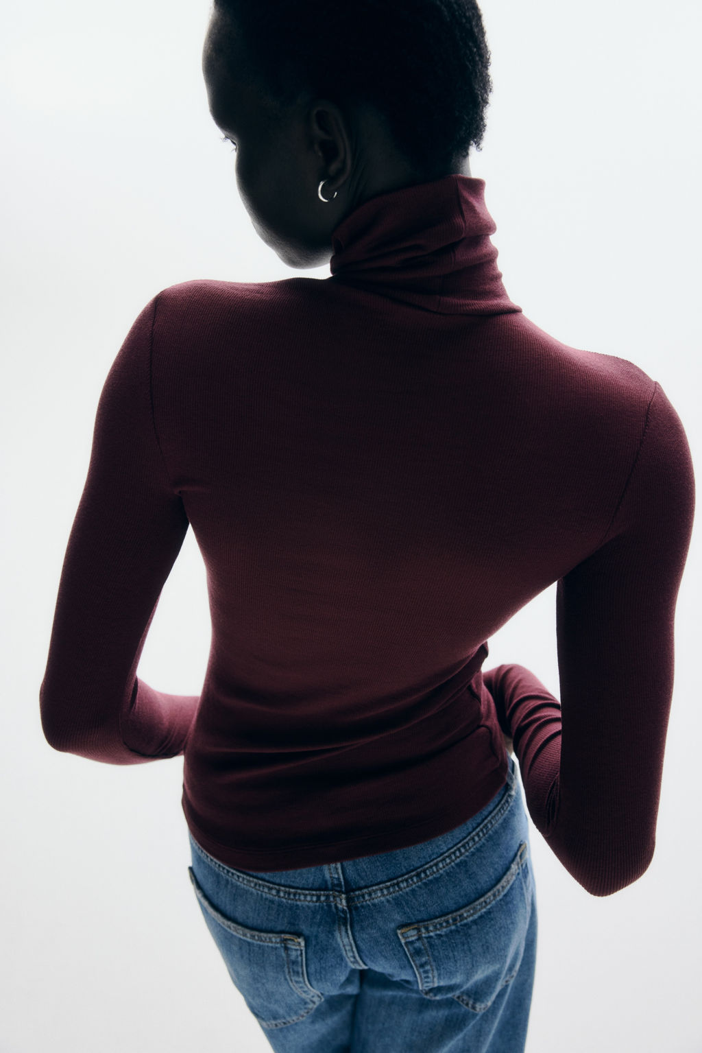 Top de canal? con cuello alto - H&m фото 3