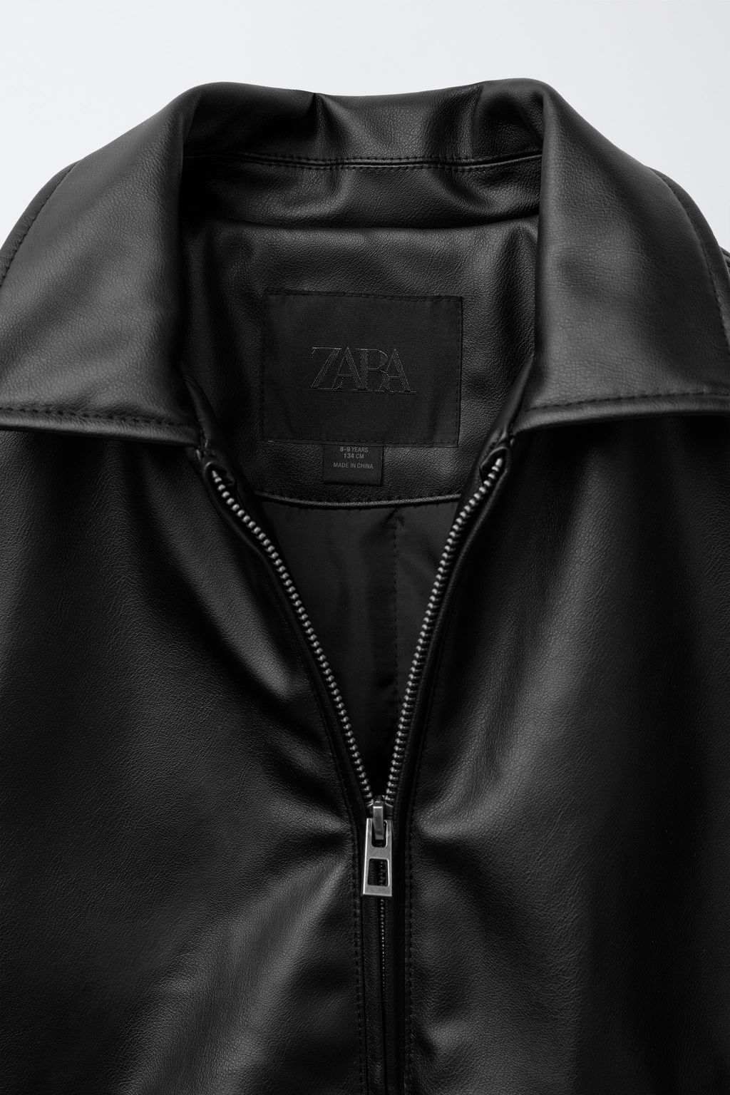 LEATHER-EFFECT BOMBER JACKET - Zara фото 7