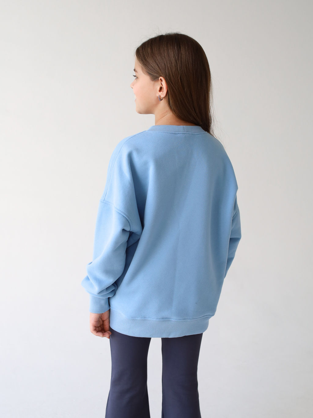 Свитшот MIRACLE голубой, КОШКА - Inzibe фото 3