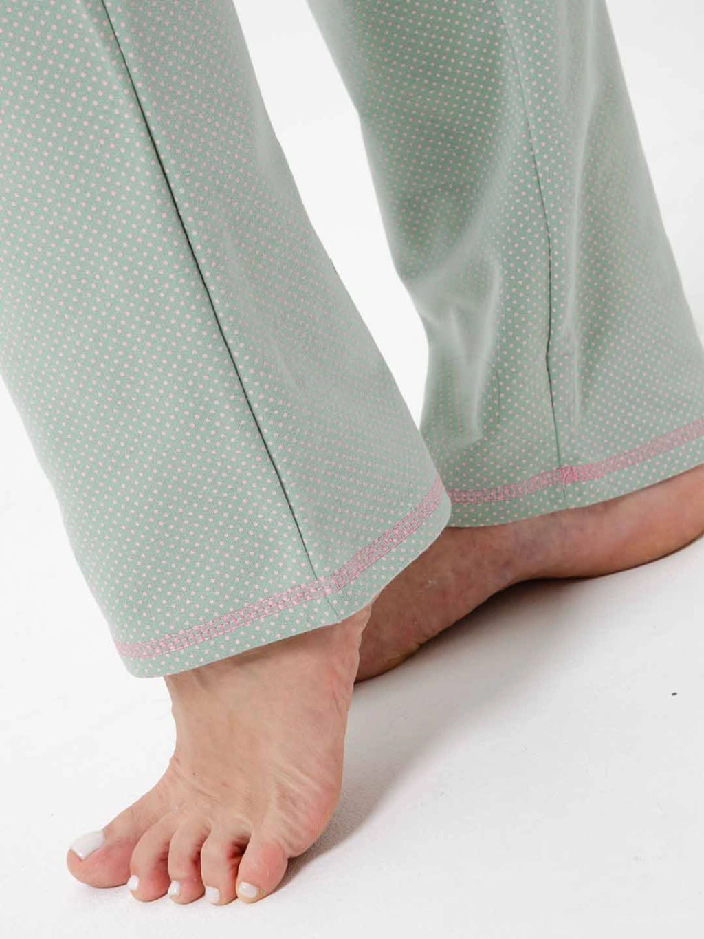 Пижама женская, цвет зеленый