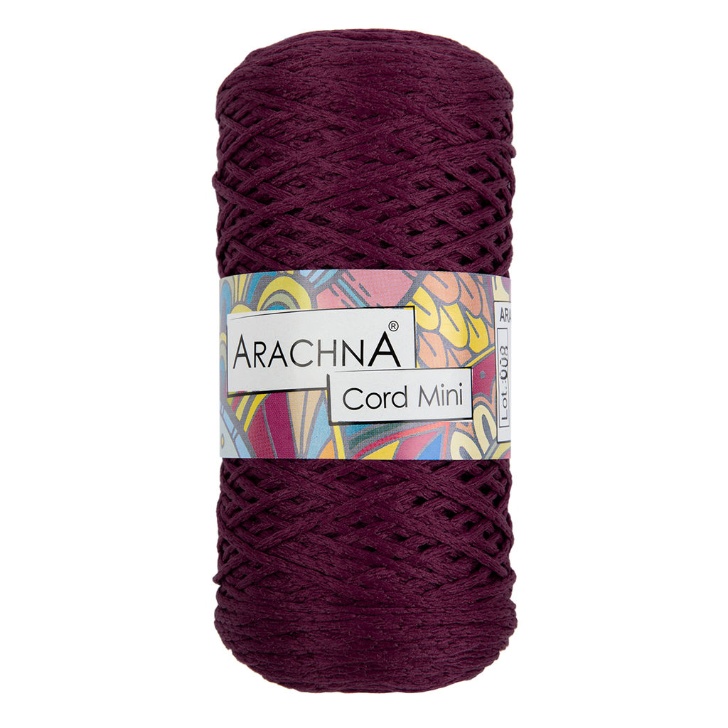 Пряжа ARACHNA Cord Mini 100% полиэфир 3 шт. х 75 г  10 г 200 м  10 м