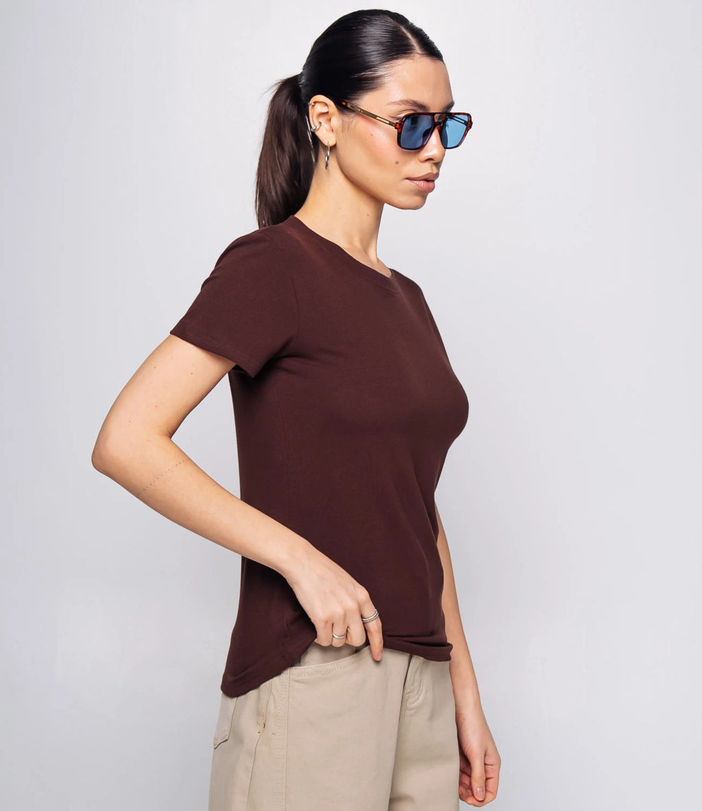 Футболка #КТ9005 (1), шоколадный