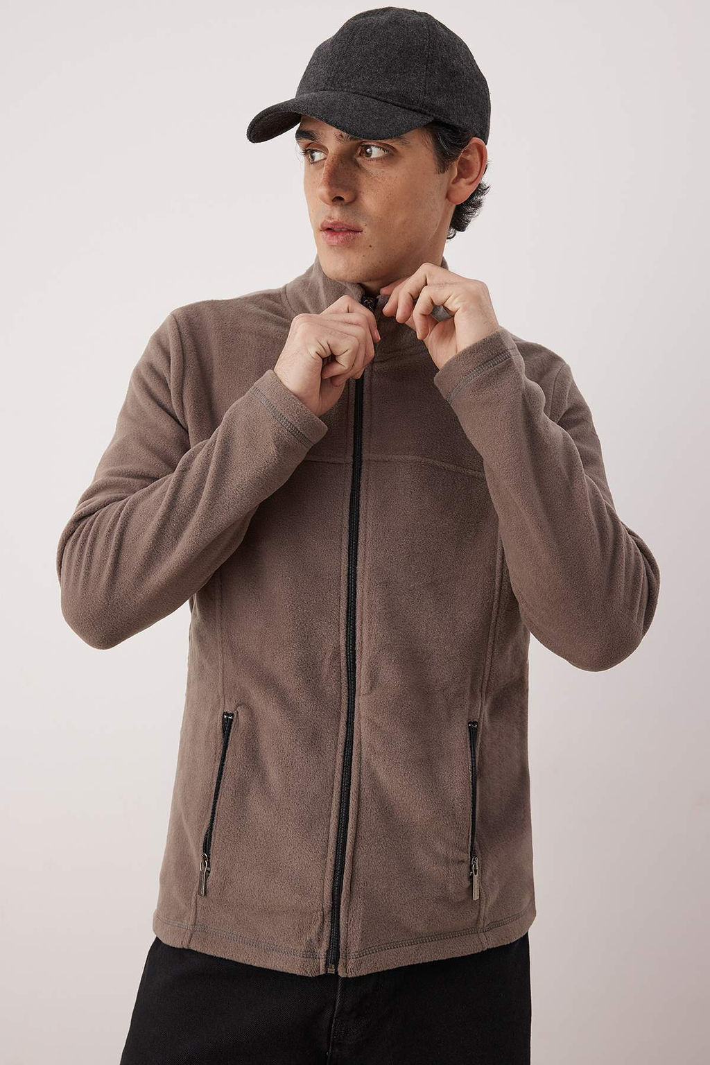 Lacivert Regular/Normal Kesim Fermuarl? Polar Sweatshirt TMNAW26SW00063 - Trendyolmilla фото 24
