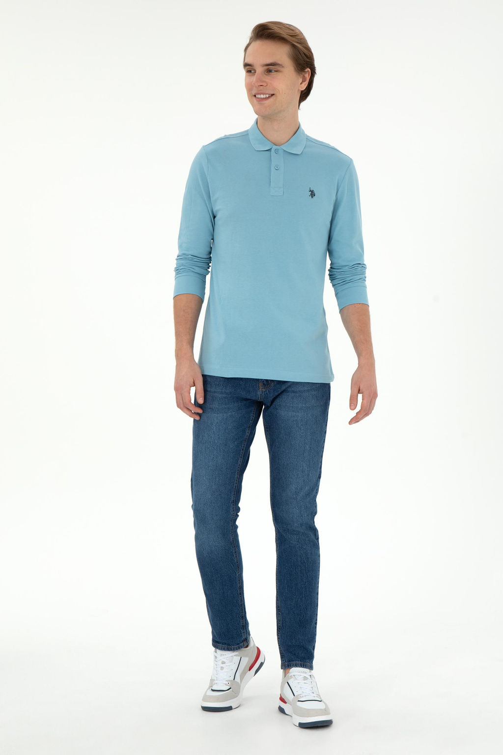 Мужской синий базовый свитшот Неожиданная скидка в корзине - U.s. polo assn фото 4