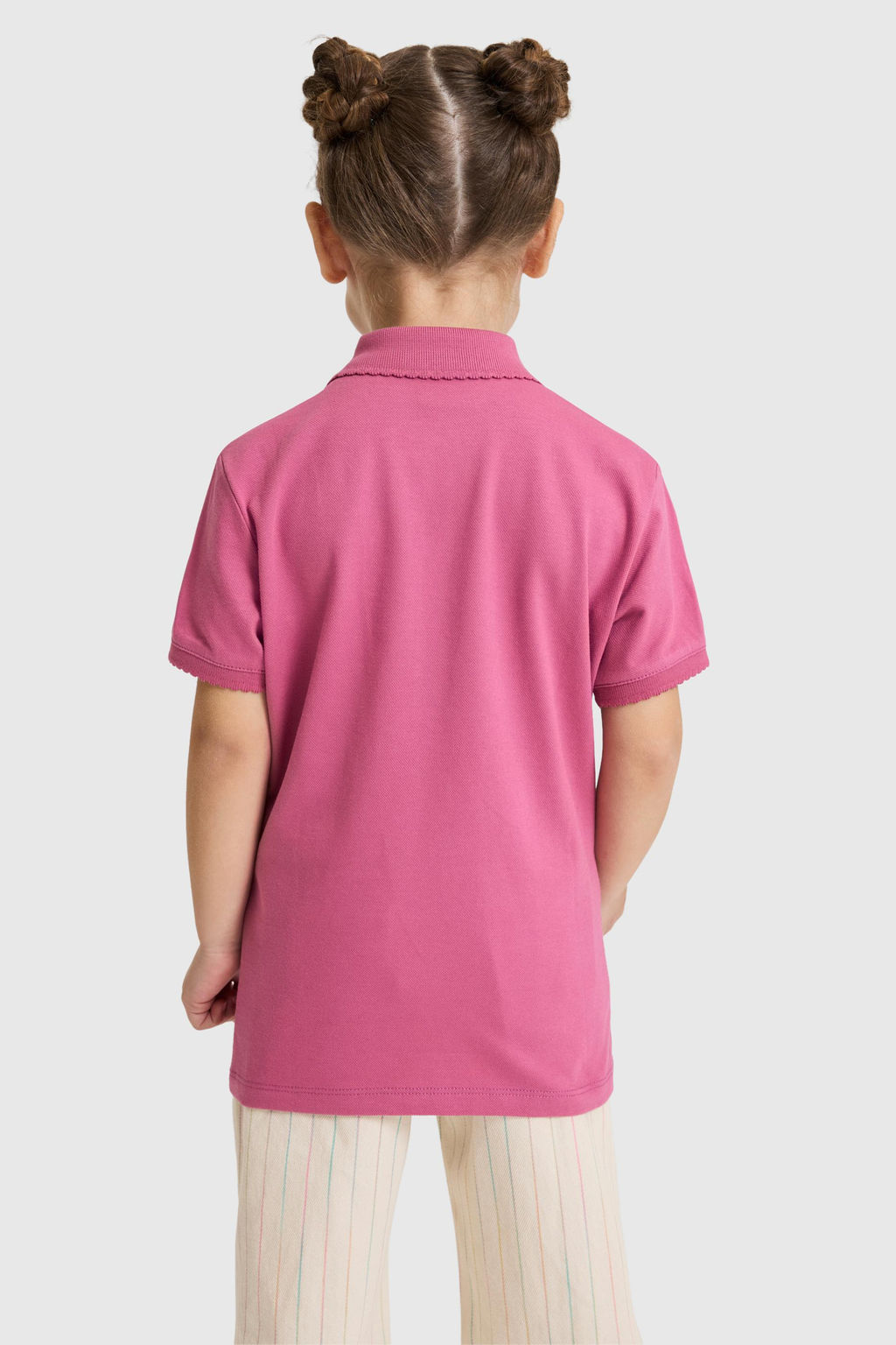 K_z _ocuk Polo Yaka Fu_ya Basic Ti__rt