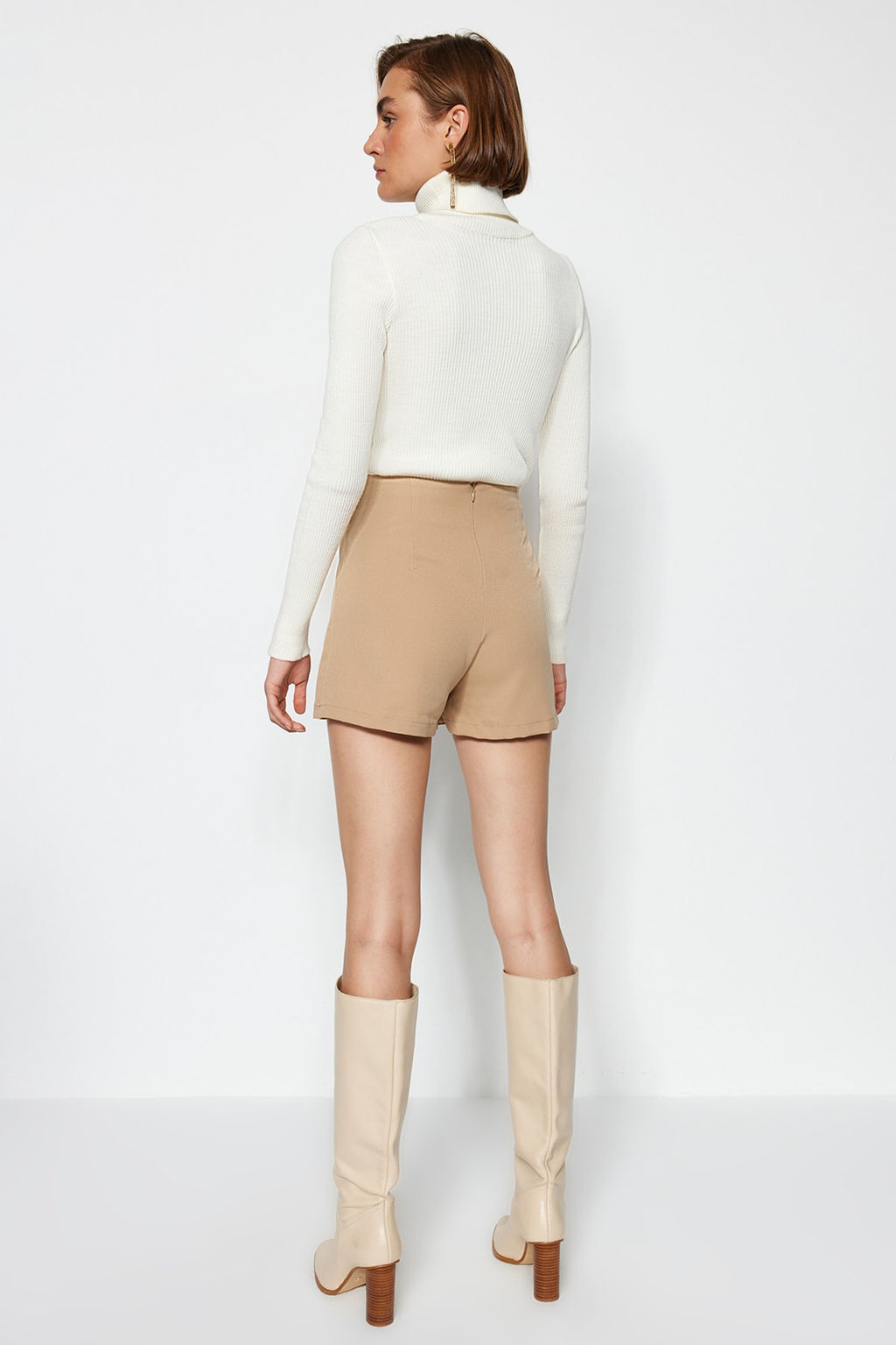 TRENDYOLMILLA Lila Zincir ve Pile Detayl? Dokuma Sort Etek TWOAW23SR00041 фото 13