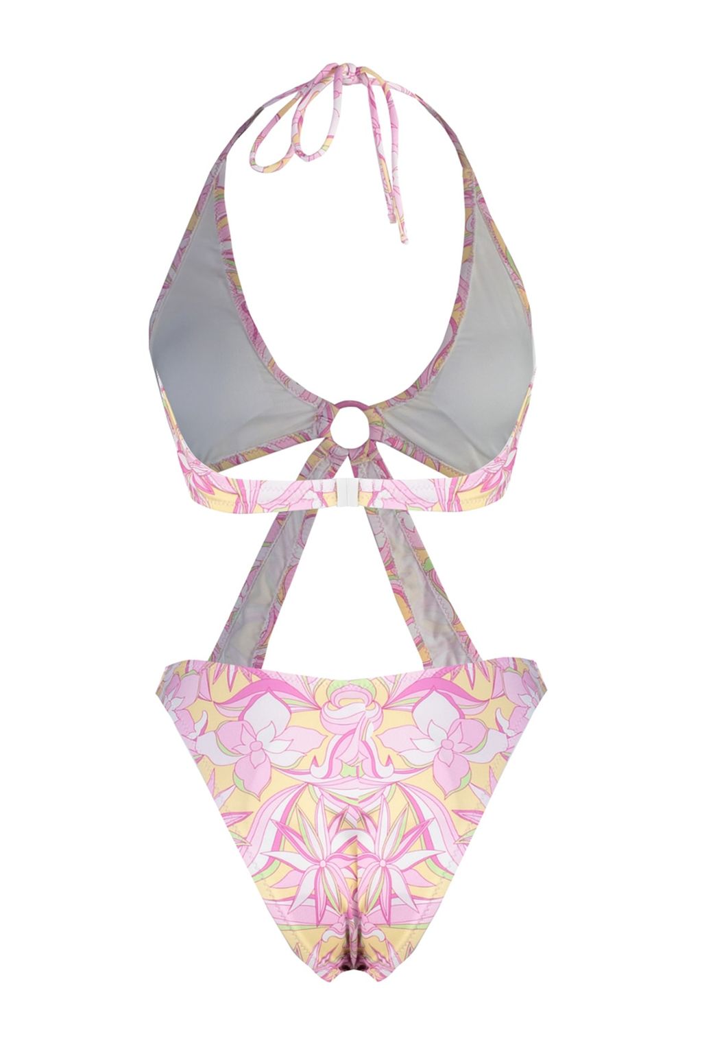 Cicek Desenli V Yaka High Leg Mayokini TBESS23MA00025