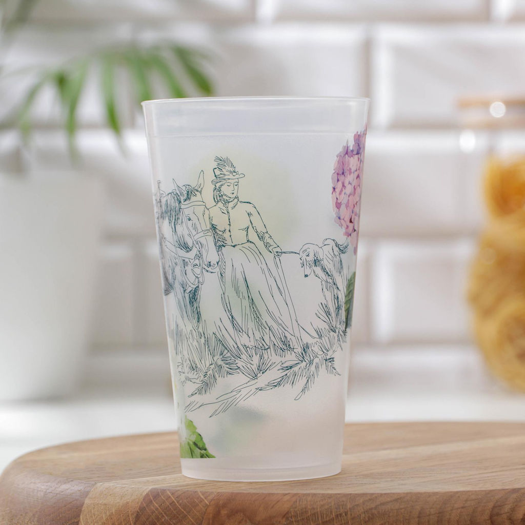 Стакан для сока "TOILE DE JOUY" с декором 0,4л, арт. С15054ПБ/С15001ПБ