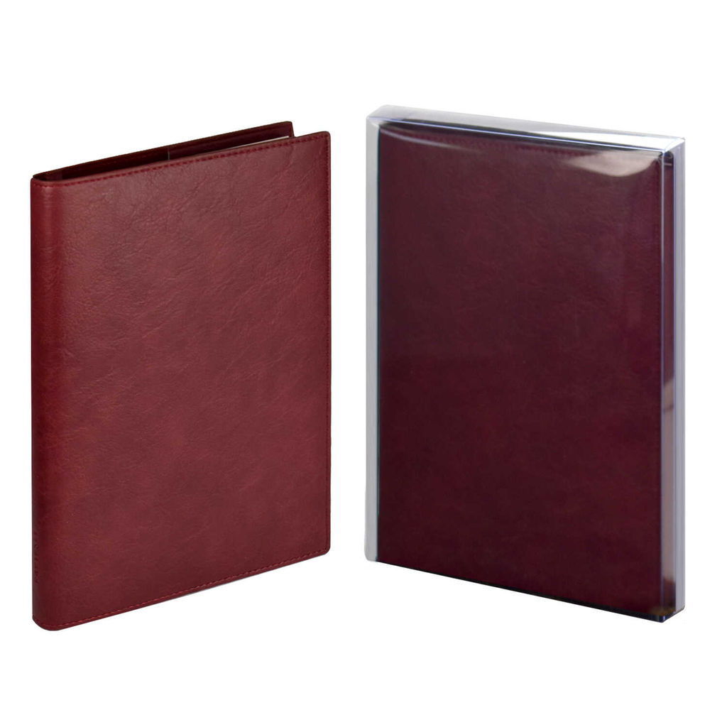 Ежедневник недатированный ESCALADA, А5+, 160 л., арт. 67191/ 10 ШЕВРЕТ БОРДОВЫЙ