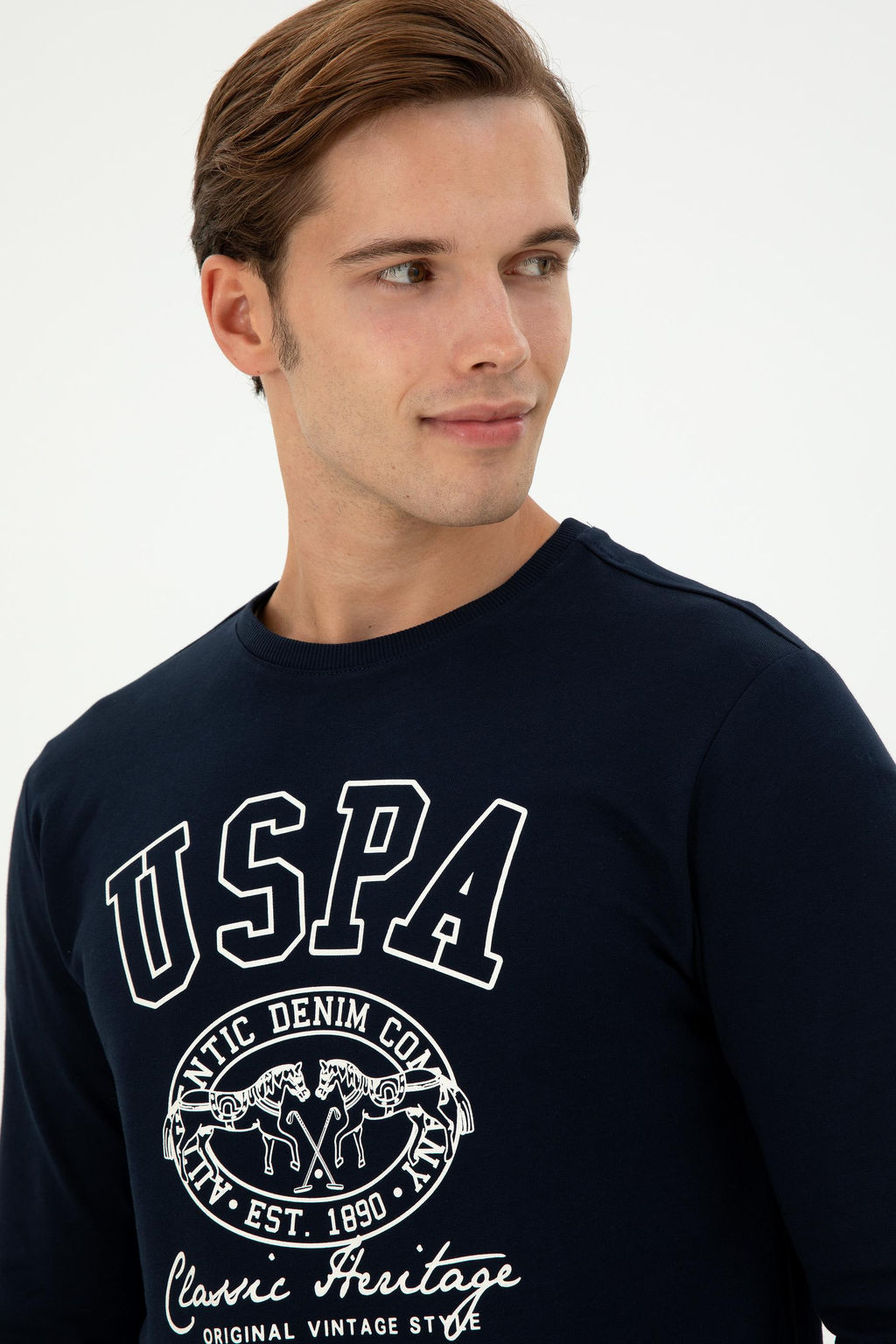 Мужской темно-синий свитшот - U.s. polo assn фото 2